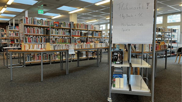 Wir machen einen Bücherflohmarkt