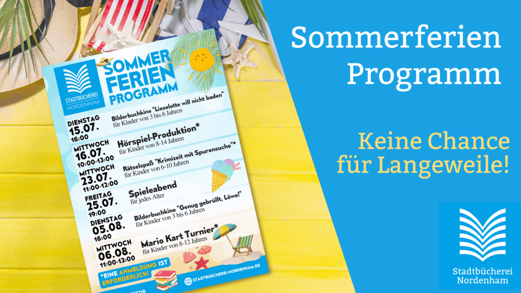 Jetzt mehr zum aktuellen Programm für die Sommerferien erfahren.