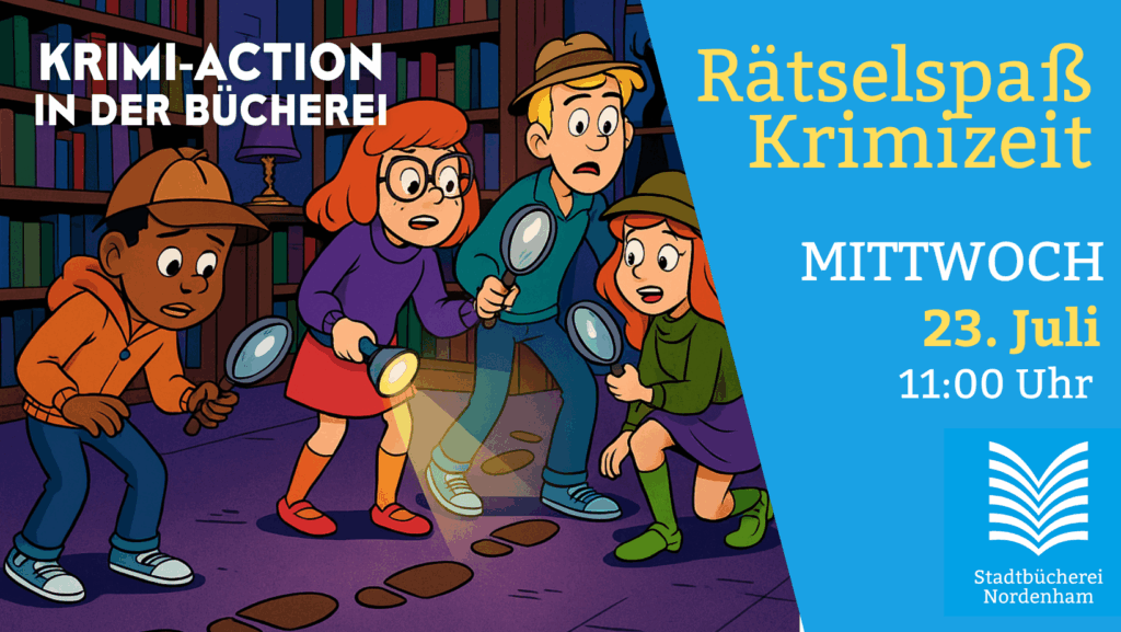 Sommerferien-Programm: Rätselspaß mit Spurensuche in der stadtbücherei Nordenham