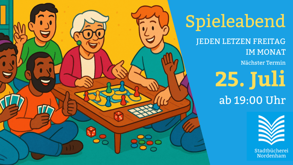 Spieleabend in der Stadtbücherei Nordenham (25.7. 18:30 Uhr)