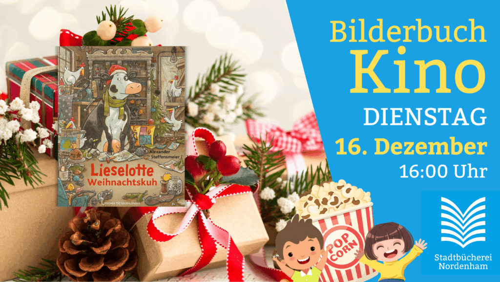 Bilderbuchkino 16. Dezember 2025 um 16:00 Uhr in der Stadtbücherei Nordenham