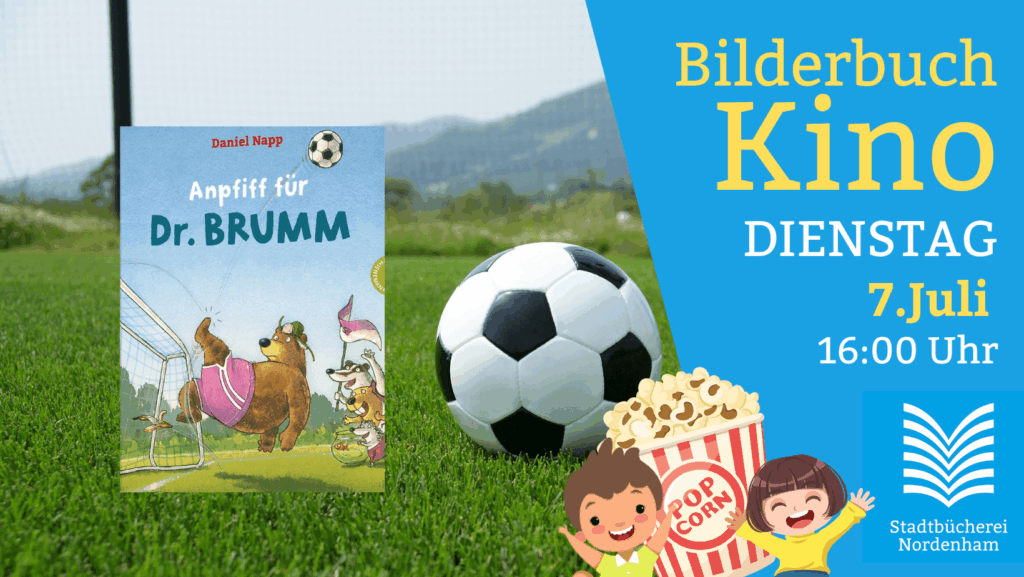 Bilderbuchkino am 7. Juni 2026 um 16:00 Uhr in der Stadtbücherei Nordenham